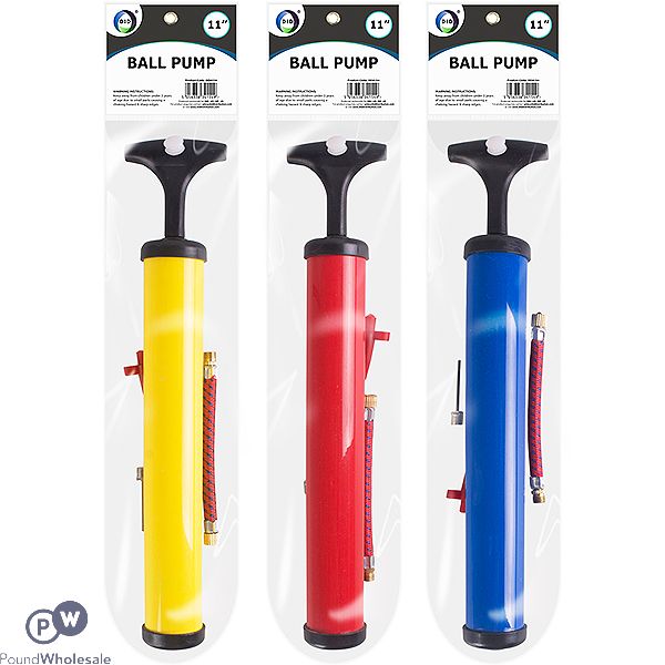 DID Ball Pump Assorted Colours 11"