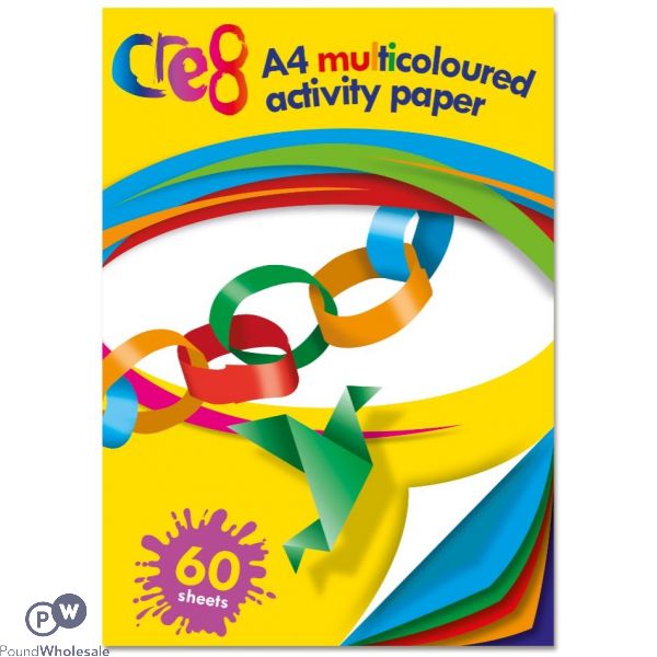 Cre8 A4 Multi-coloured Activity Paper 