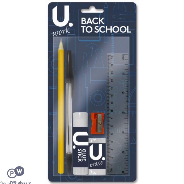 U. Back To School Stationery Set 6pc