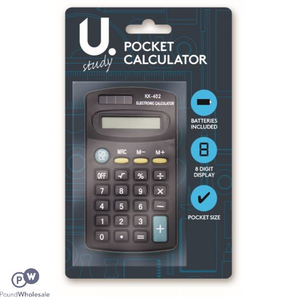 Black Pocket Calculator