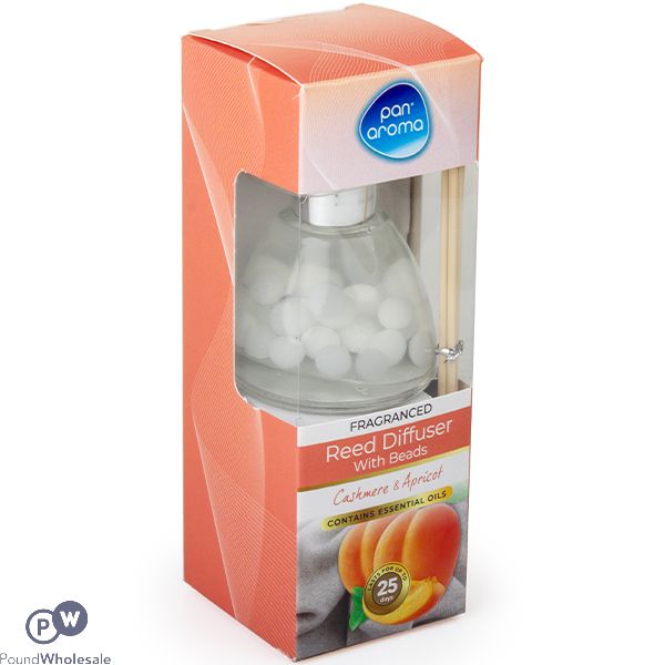 Pan Aroma Cashmere & Apricot Fragranced Beads Reed Diffuser 50ml