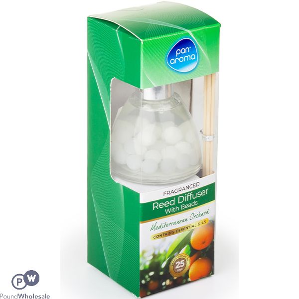 Pan Aroma Mediterranean Orchard Fragranced Beads Reed Diffuser 50ml