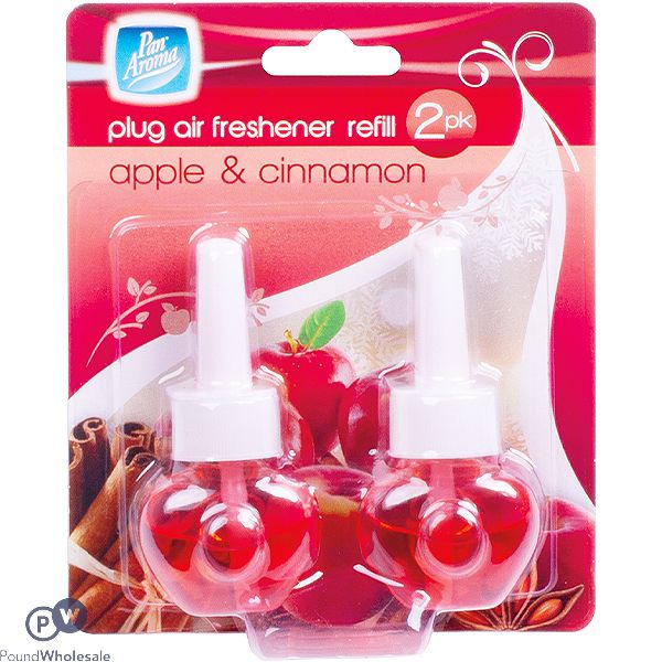 Pan Aroma Apple & Cinnamon Plug-in Air Freshener Refill 2 Pack