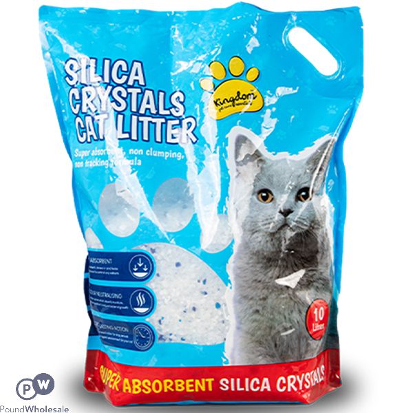 Kingdom Silica Crystals Non-Clumping Cat Litter 10l