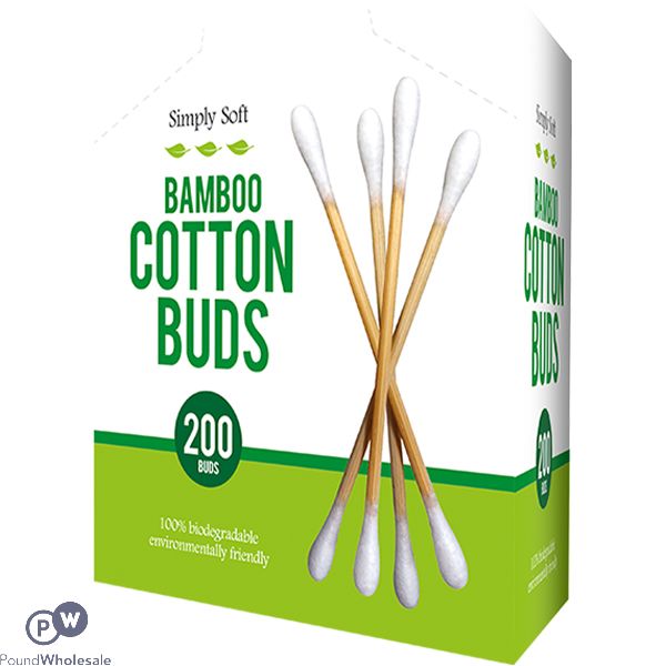 Simply Soft Bamboo Cotton Buds 200 Pack