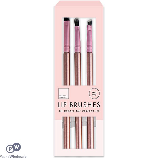 Forever Beautiful Lip Brush Set 3 Pack