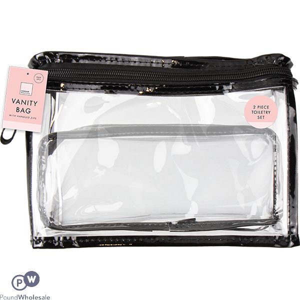 Forever Beautiful PVC Vanity Bag Set 2pc