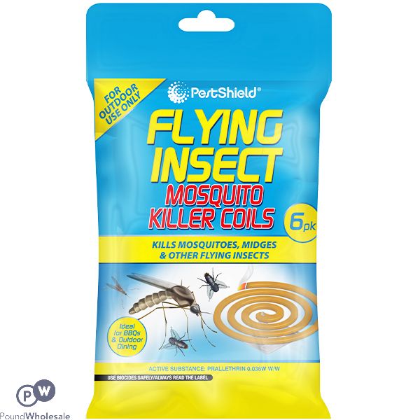 Pestshield Flying Insect Mosquito Killer Coils 6 Pack
