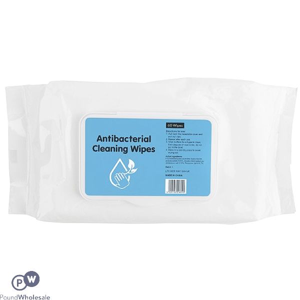 Antibacterial Cleaning Wipes 60 Pack