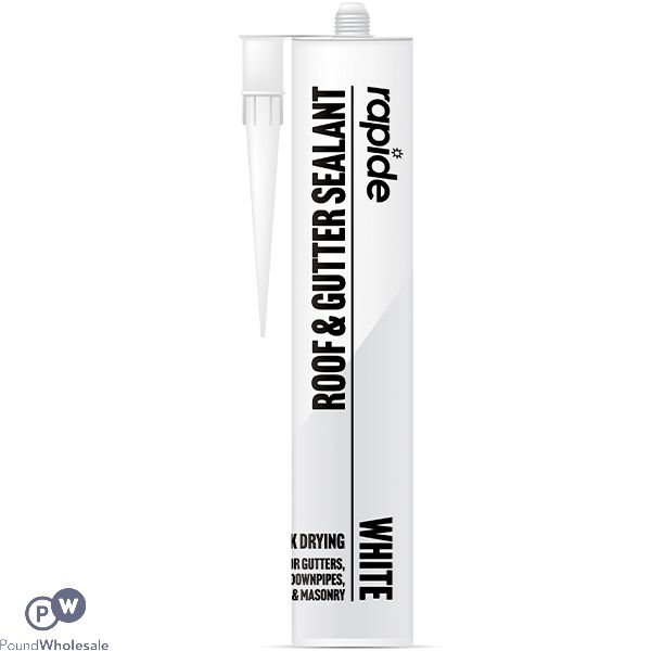 Rapide Roof & Gutter White Sealant Cartridge 260ml