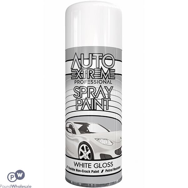 Auto Extreme Professional White Gloss Spray Paint 400ml