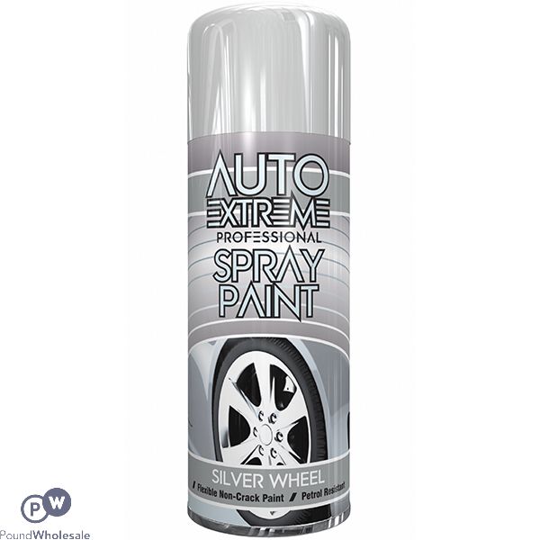 Auto Extreme Professional Silver Wheel Spray Paint 400ml