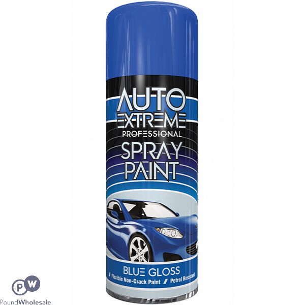 Auto Extreme Professional Blue Gloss Spray Paint 400ml