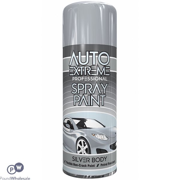 Auto Extreme Professional Silver Body Spray Paint 400ml