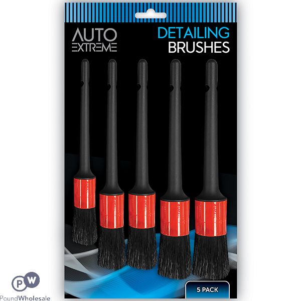 Auto Extreme Car Detailing Brush Set 5 Pack