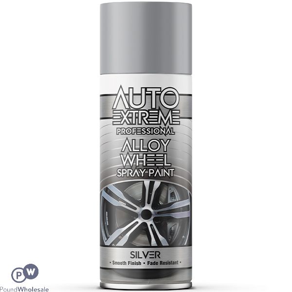 Auto Extreme Professional Silver Alloy Wheel Spray Paint 400ml