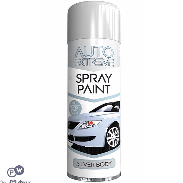 Auto Extreme Automotive Silver Spray Paint 250ml