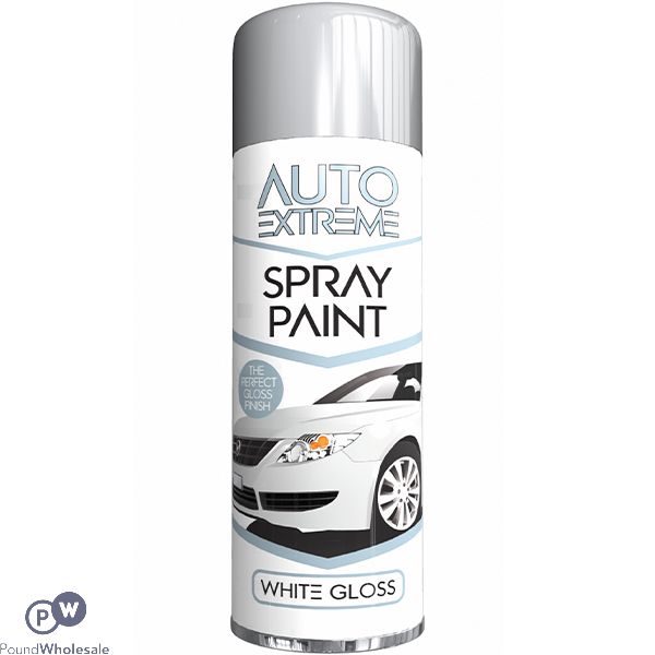 Auto Extreme Automotive White Gloss Spray Paint 250ml