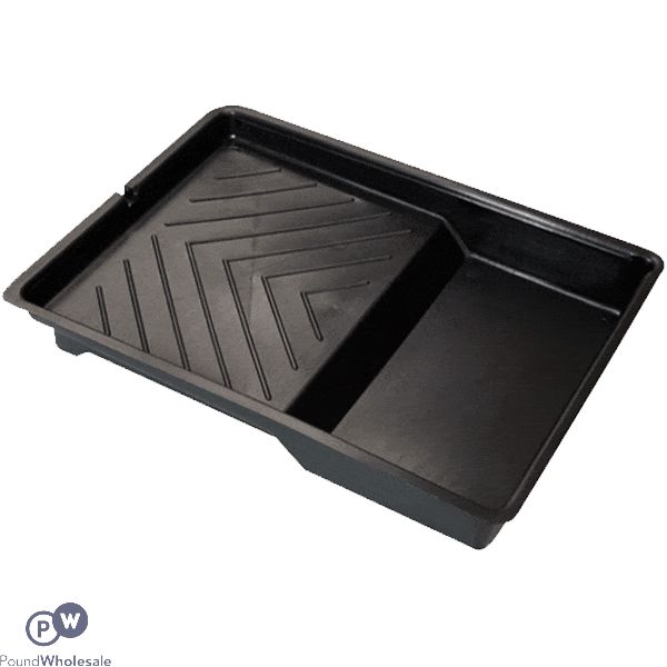 Charles Bentley Black Plastic Paint Roller Tray 9"