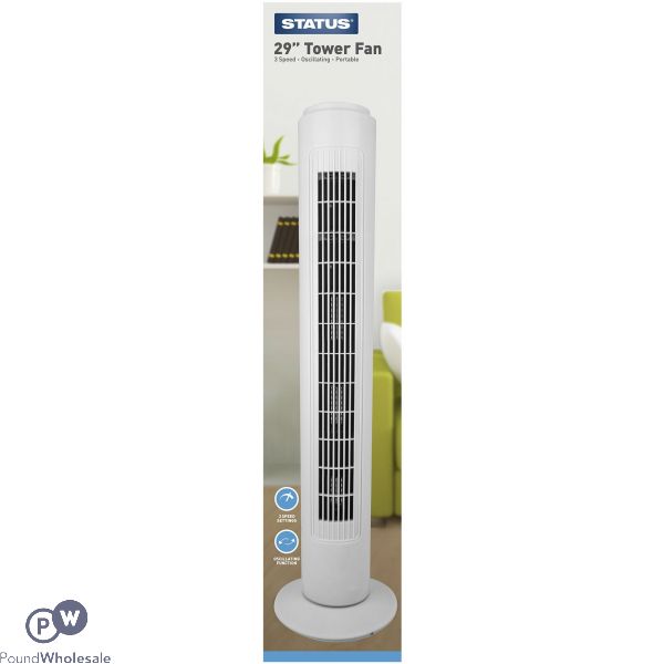 Status 29" Three Speed Tower Fan