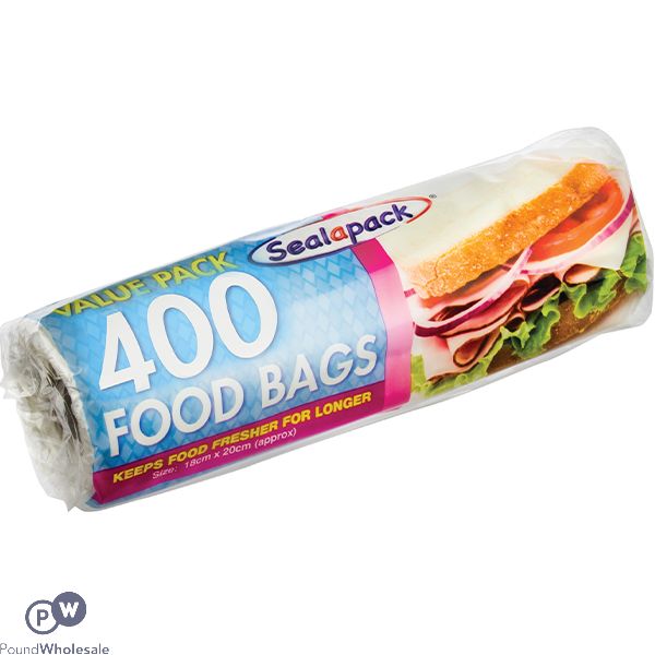 Sealapack Food Bags Roll 18cm X 20cm 400 Pack