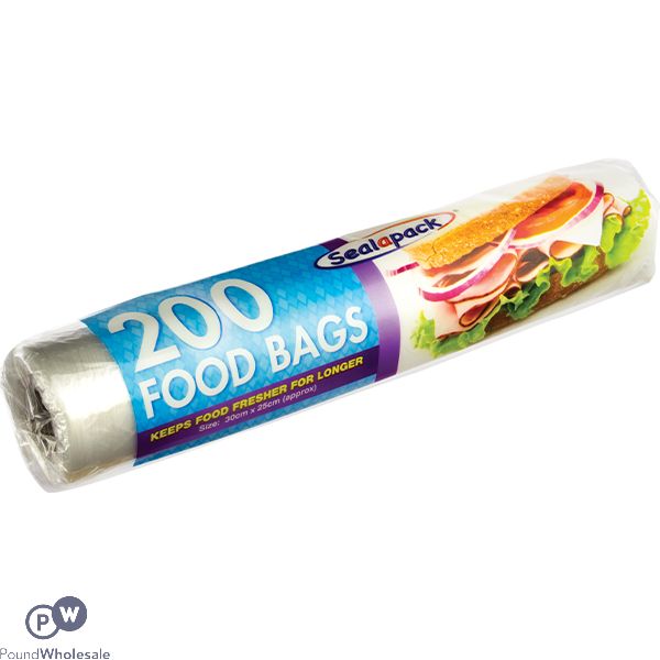 Sealapack Food Bags Roll 30cm X 25cm 200 Pack