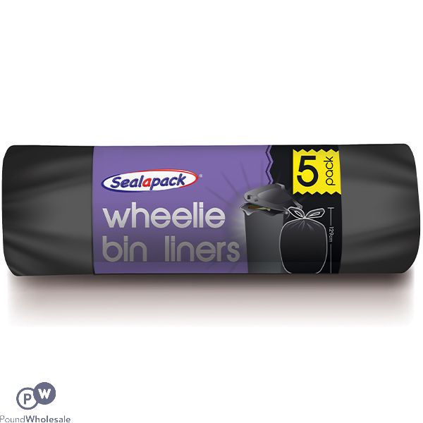 Sealapack Wheelie Bin Liners 5 Pack