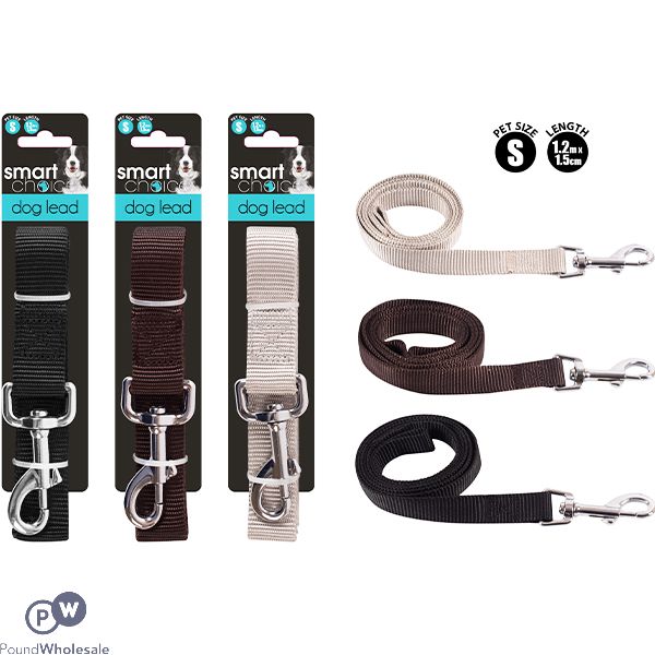 Smart Choice Large Dog Lead 1.2m Assorted Colours