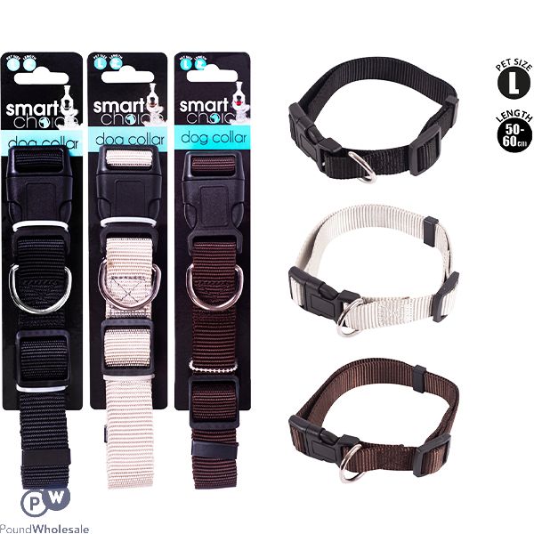 Smart Choice Large Dog Collar 50cm-60cm Assorted Colours