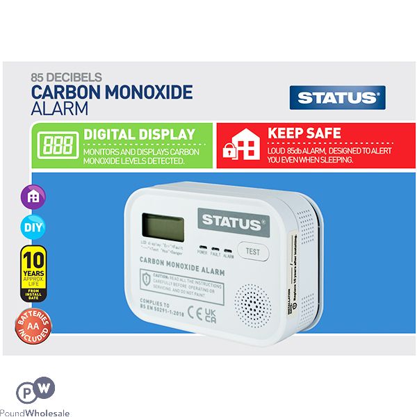Status 85Db Digital Carbon Monoxide Alarm