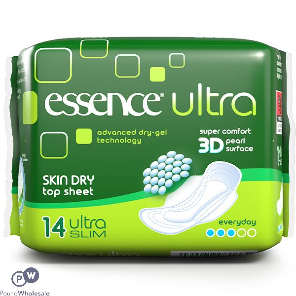 Essence Ultra Slim Everyday Sanitary Pads 14 Pack