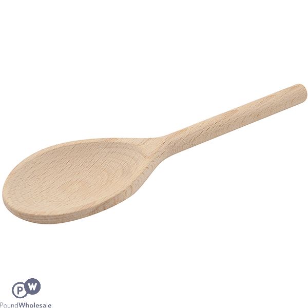 Beech Wood Solid Spoon 8"