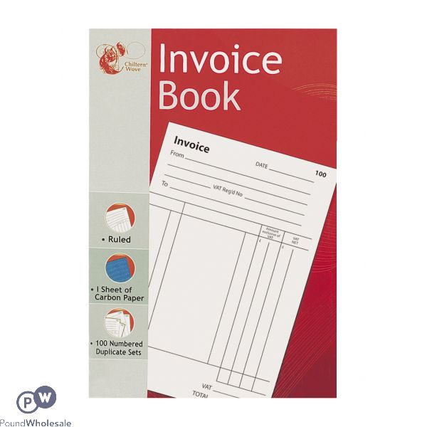 Chiltern Wove Duplicate Invoice Book 100 Pages