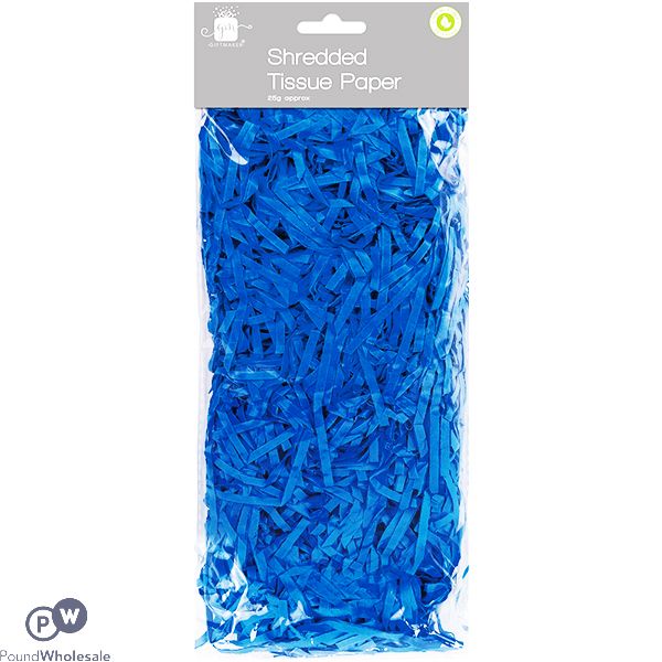 Giftmaker Blue Shredded Tissue Paper 25g