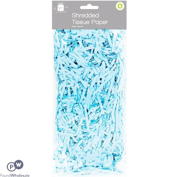 Giftmaker Light Blue Shredded Tissue Paper 25g