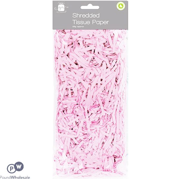 Giftmaker Light Pink Shredded Tissue Paper 25g