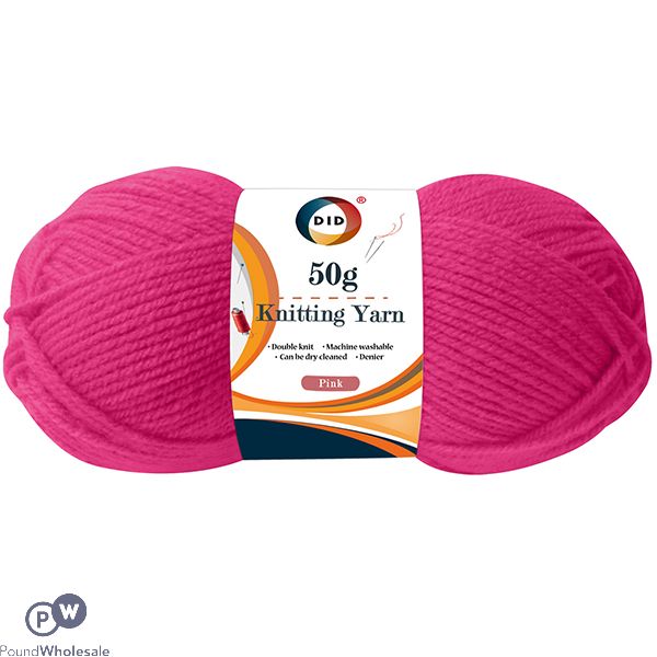 DID Pink Knitting Yarn 50g