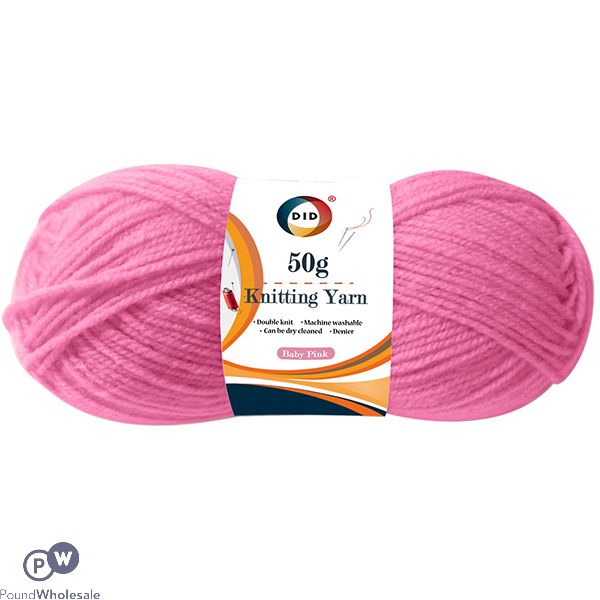 DID Baby Pink Knitting Yarn 50g