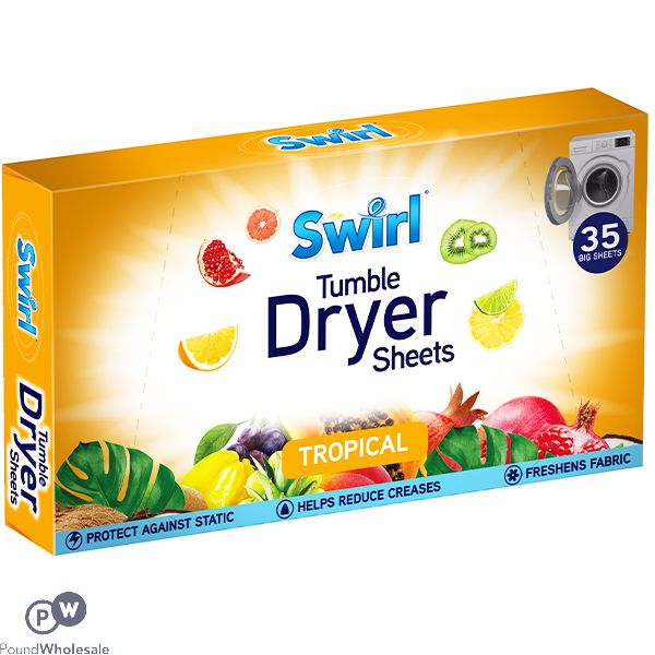 Swirl Tropical Tumble Dryer Sheets 35 Pack