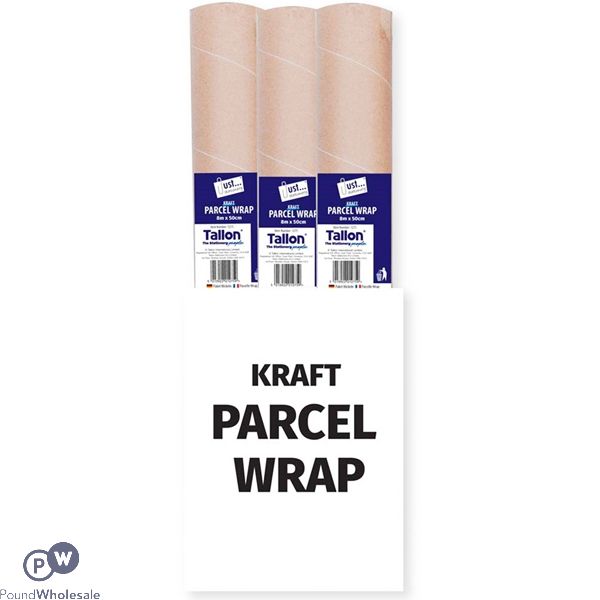 Kraft Parcel Wrap Brown 4m X 70cm FSDU
