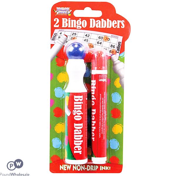20 Dabbers- 4 Assorted Bingo Dabber Pens Non-Drip Markers Red, Blue, Green,  Purple Ink for Bingo Game House Party and Get Together : : Toys  & Games
