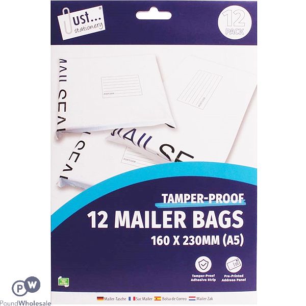 Just Stationery E-Mailer Bag Small 12 Pack