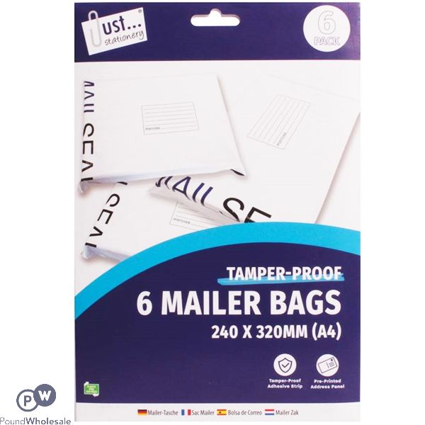 Ee Mailer Bags Meduim Pack/6