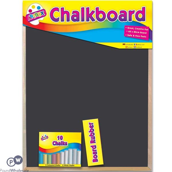 Artbox Jumbo Chalkboard Set 60 X 80cm