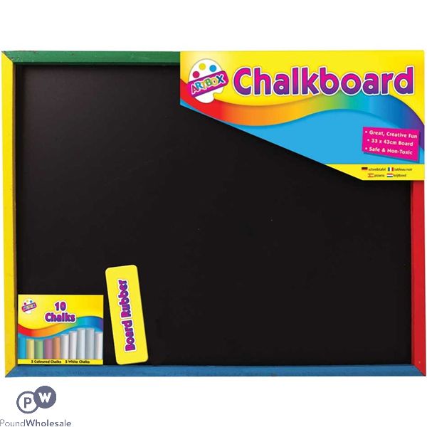 Artbox Large Chalkboard Set 33 X 43cm