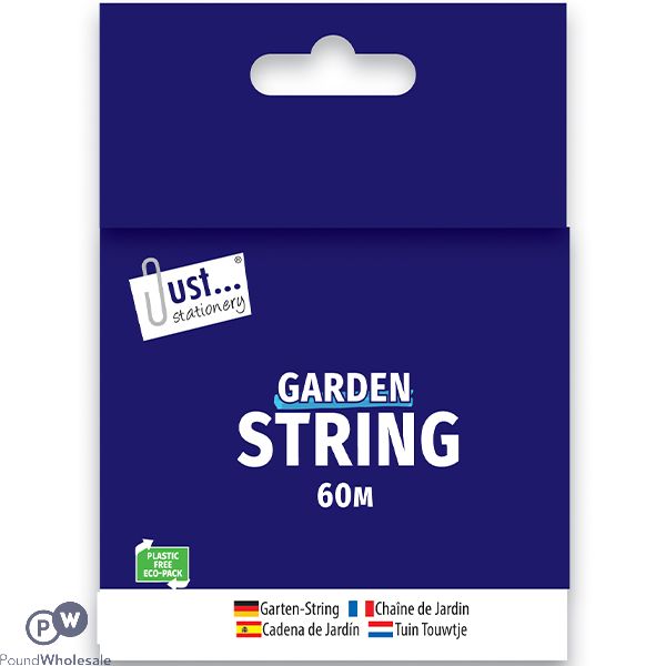 Just Stationery Green Garden String 60m