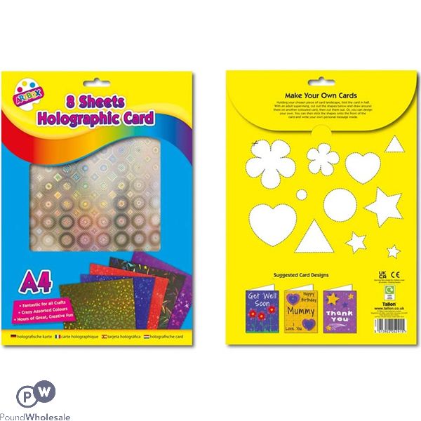 Artbox A4 Holographic Boards 8 Sheets