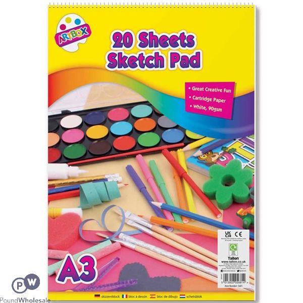 Artbox A3 Sheets Sketch Pad 20 Sheets