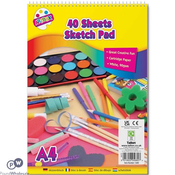 Artbox A4 Sketch Pad 40 Sheets