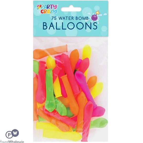 Party Crazy Neon Water Bombs 75 Pack